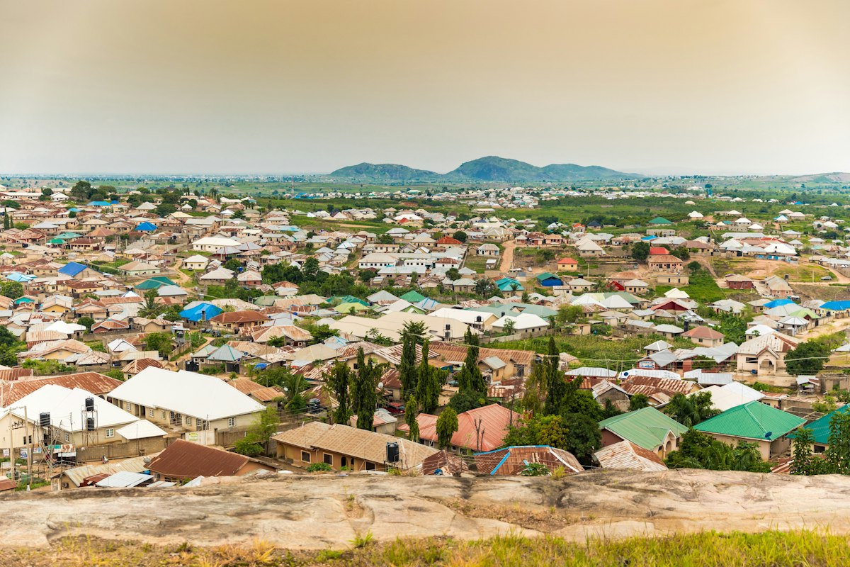 Homes in Jikwoyi, Abuja, Nigeria. Reference photograph illustrating communities and living standards.